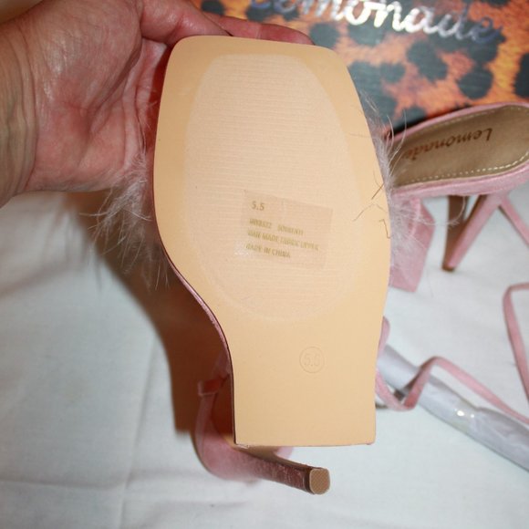 Super Cute Pink "Sorrenti" High Heels From Lemonade SHY8322 - Picture 6 of 11